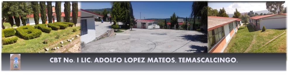 CBT No. I LIC. ADOLFO LOPEZ MATEOS, TEMASCALCINGO. CBT No. I LIC. ADOLFO LOPEZ MATEOS, TEMASCALCINGO.